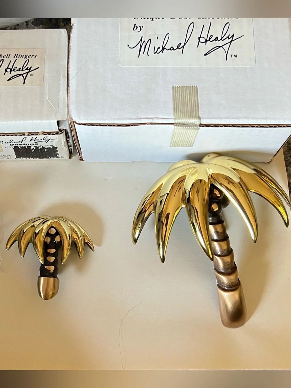 Palm door knock AND doorbell - Decorative Home Wall Decor. Micheal Healy
